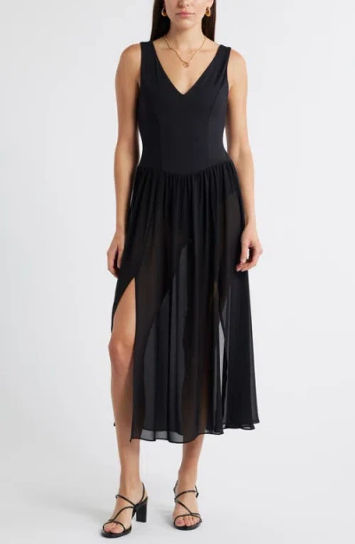 Open Edit Pia Slingback Sandal In Black