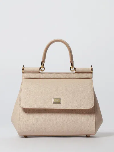 Dolce & Gabbana Medium Sicily Tote Bag In Nude