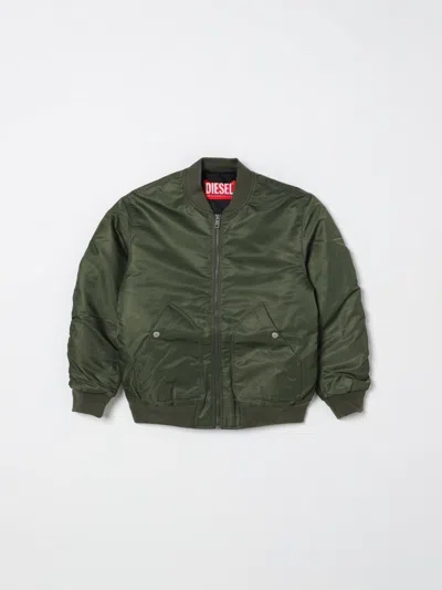 Diesel Jacket  Kids Color Olive In Green