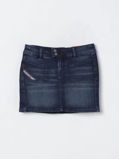 Diesel Skirt  Kids Color Denim In Blue