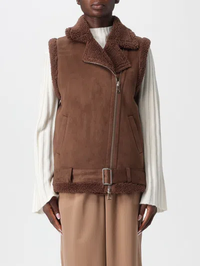 Hanita Fur Coat  Woman Color Dark In Brown