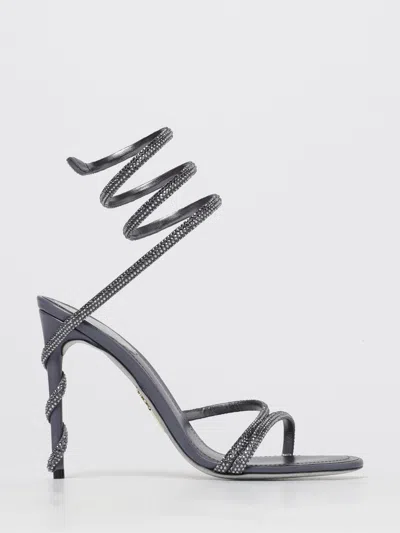 René Caovilla Heeled Sandal Rene Caovilla Woman Color Dust In Gray