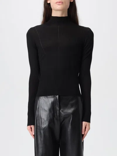 Patrizia Pepe Zippered Pullover In Black