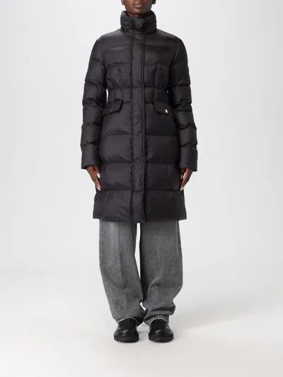 Pinko Doudoune Longue Semi-brillante In Black