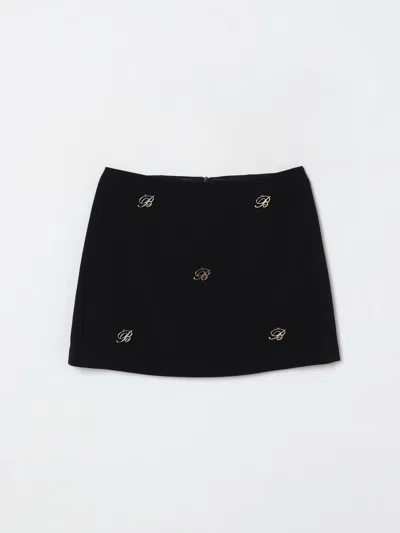 Miss Blumarine Skirt  Kids Color Black In Black