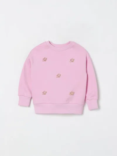 Miss Blumarine Sweater  Kids Color Pink In Animal Print