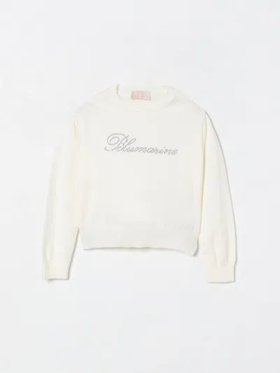 Miss Blumarine Sweater  Kids Color Ivory In Animal Print