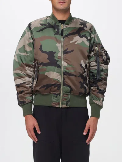 Alpha Industries Ma-1 Primaloft Flight Camo Bomber Jacket In Multi