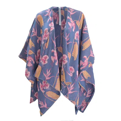 Manuela Cabrales Blue Heliconia In Blue