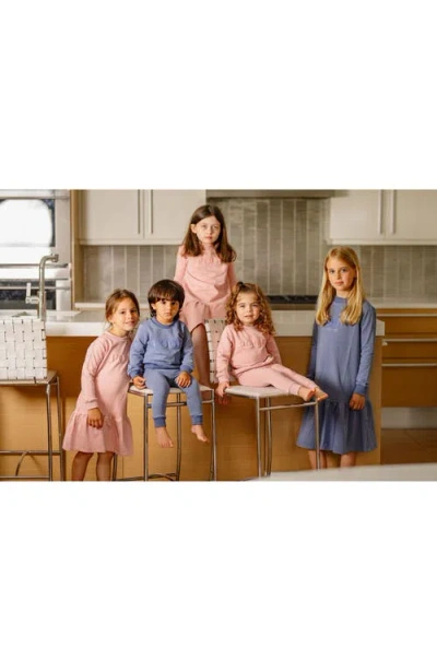 Pouf Sweater Dress In Blue