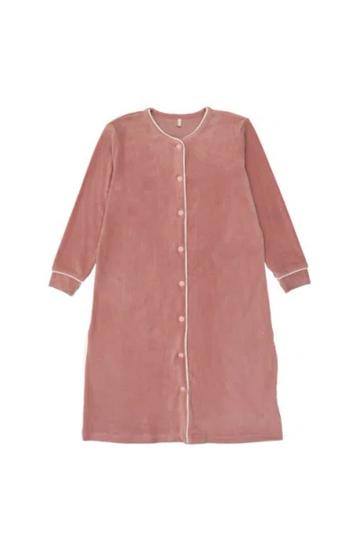 Pouf Velour Nightgown In Pink