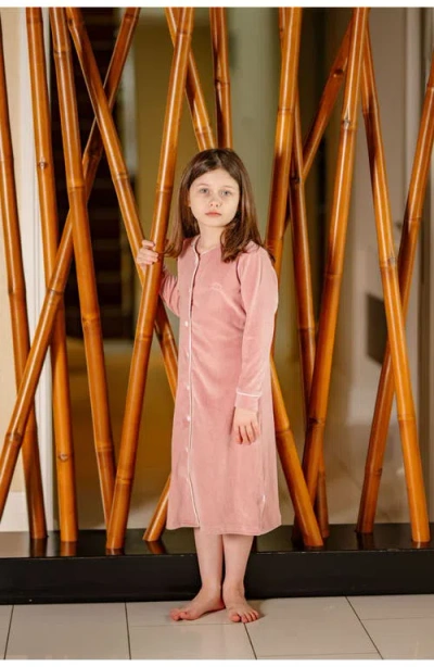 Pouf Velour Nightgown In Pink