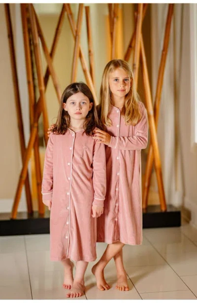 Pouf Velour Nightgown In Pink