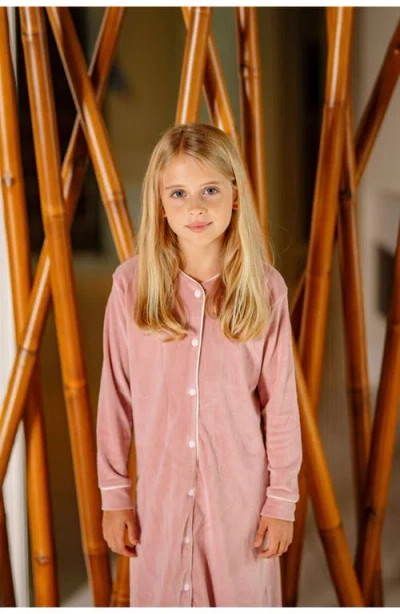 Pouf Velour Nightgown In Pink
