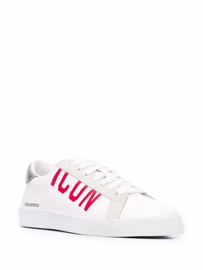Dsquared2 Icon Cassetta Sneakers In White