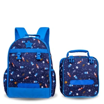 J World Duet Kid's 16" Backpack With Detachable Lunch Box For School