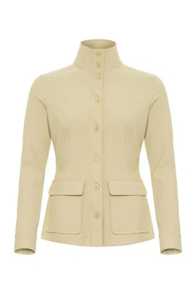 Anatomie Reign Performance Twill Button Front Jacket In White