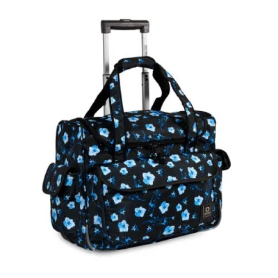 J World Donna Rolling Carry-on Tote With Laptop Sleeve For Travel And Work