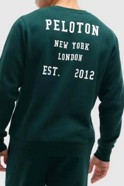 Peloton Soft Fleece Crewneck Sweatshirt In Green