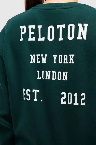 Peloton Soft Fleece Crewneck Sweatshirt In Green