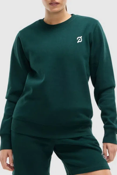 Peloton Soft Fleece Crewneck Sweatshirt In Green