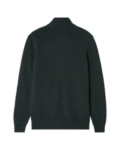 Robert Talbott Graham Cashmere Blend Full Zip Sweater In Black