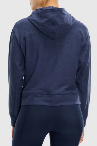 Peloton Dreamblend Curved Yoke Pullover Hoodie In Blue
