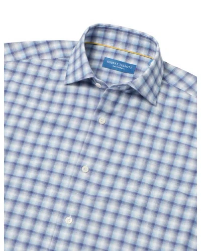 Robert Talbott Reynolds Ultra Light Weight Brushed Ombre Plaid Shirt In Multi