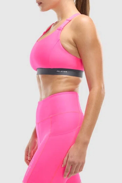 Peloton Enhanced Support Racerback Bra In Pink
