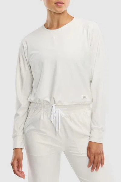 Peloton Dreamblend Crewneck Pullover In White