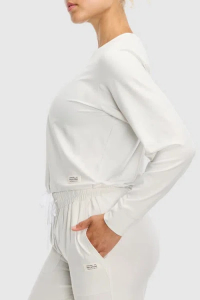 Peloton Dreamblend Crewneck Pullover In White