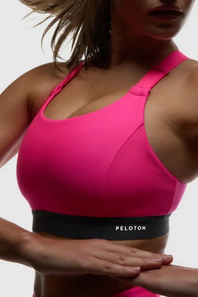 Peloton Enhanced Support Racerback Bra In Pink