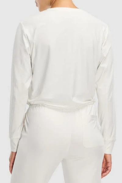 Peloton Dreamblend Crewneck Pullover In White