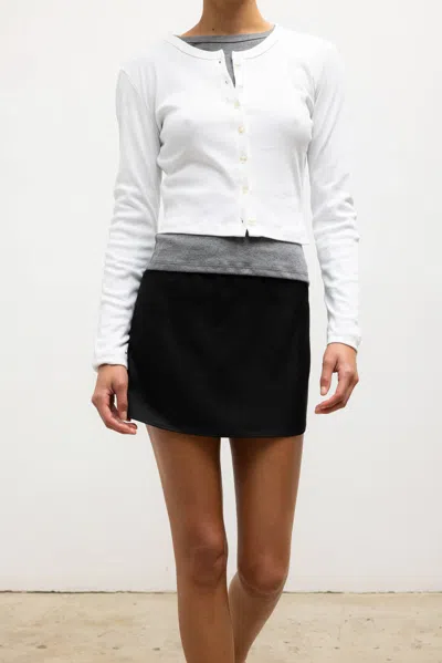 Leset Nando Cardigan In White