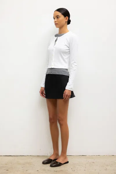 Leset Nando Cardigan In White