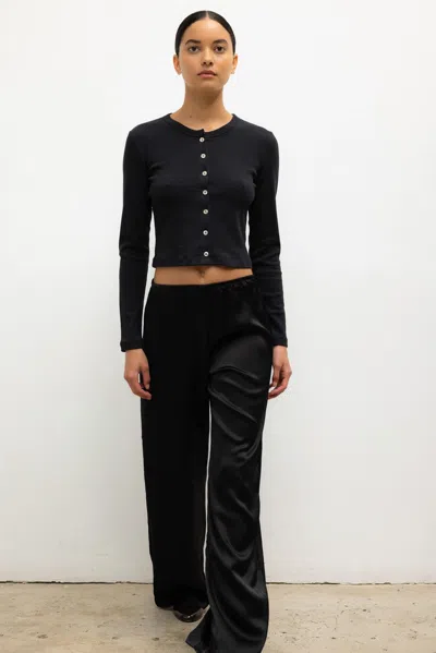 Leset Nando Cardigan In Black