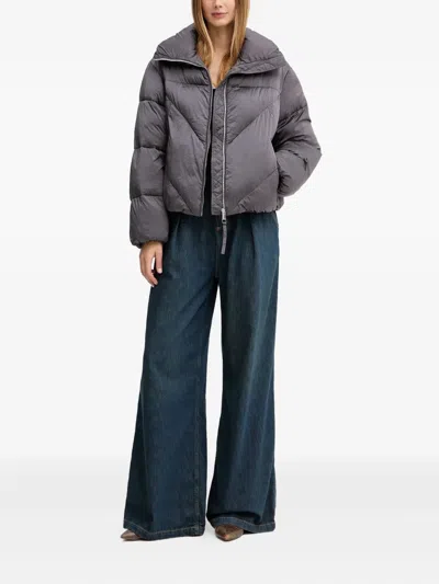 Hugo Boss Jacket Boss Woman Color Plum In Gray