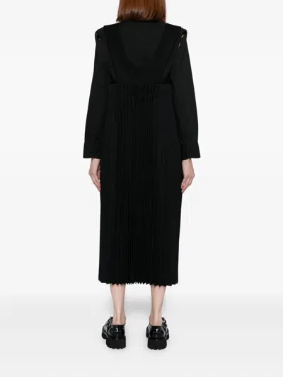 Comme Des Garçons Pleated Dress In Multi