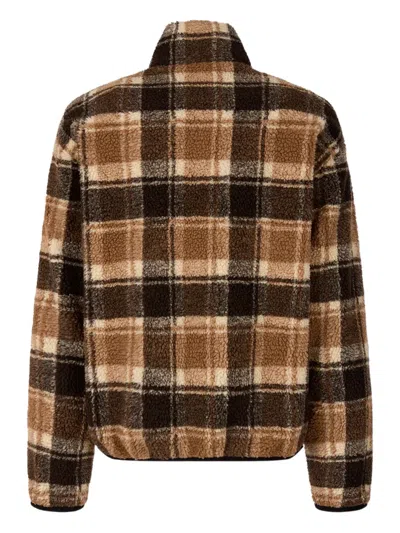Studio Tomboy Checked-pattern Jacket In Brown