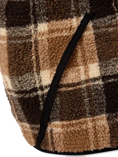 Studio Tomboy Checked-pattern Jacket In Brown