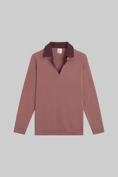 Leset Zoe Yoshi Polo Shirt In Pink