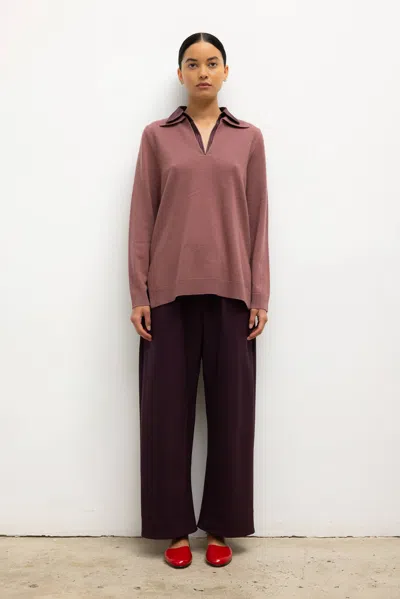 Leset Zoe Yoshi Polo Shirt In Pink