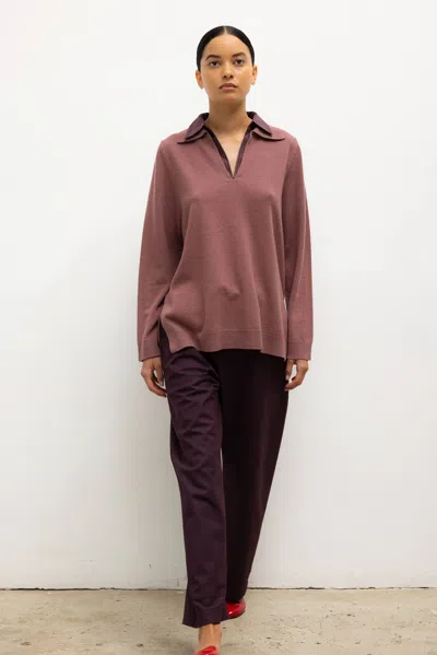 Leset Zoe Yoshi Polo Shirt In Pink