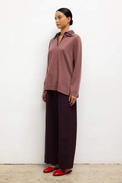 Leset Zoe Yoshi Polo Shirt In Pink