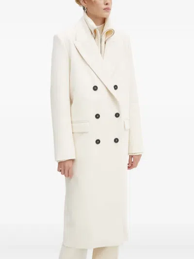 Iro Kirissa Double-breasted Coat In Neutral