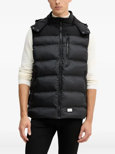 Karl Lagerfeld Hooded Gilet In Black
