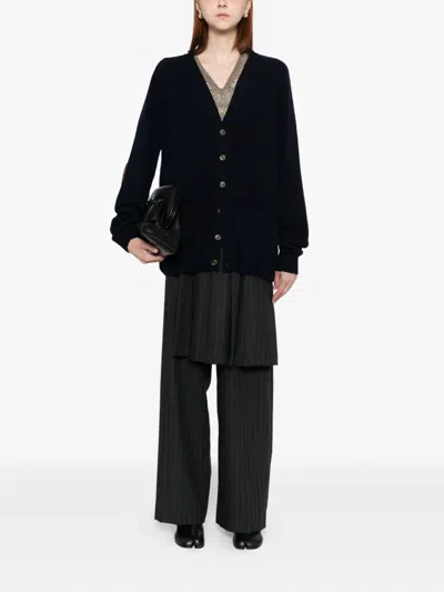 Bless Sphere-pad Cardigan In Blue