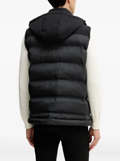 Karl Lagerfeld Hooded Gilet In Black