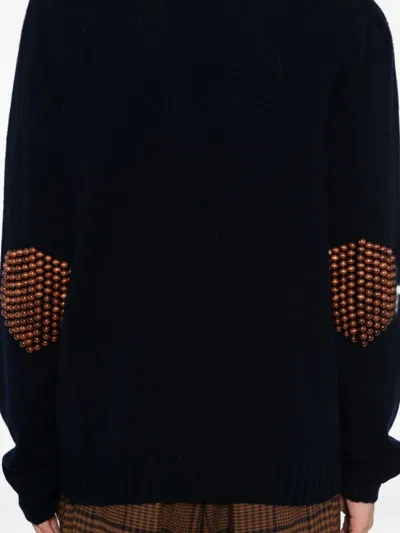 Bless Sphere-pad Cardigan In Blue