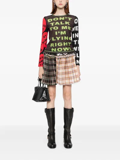 Chopova Lowena Slogan-print Top In Black